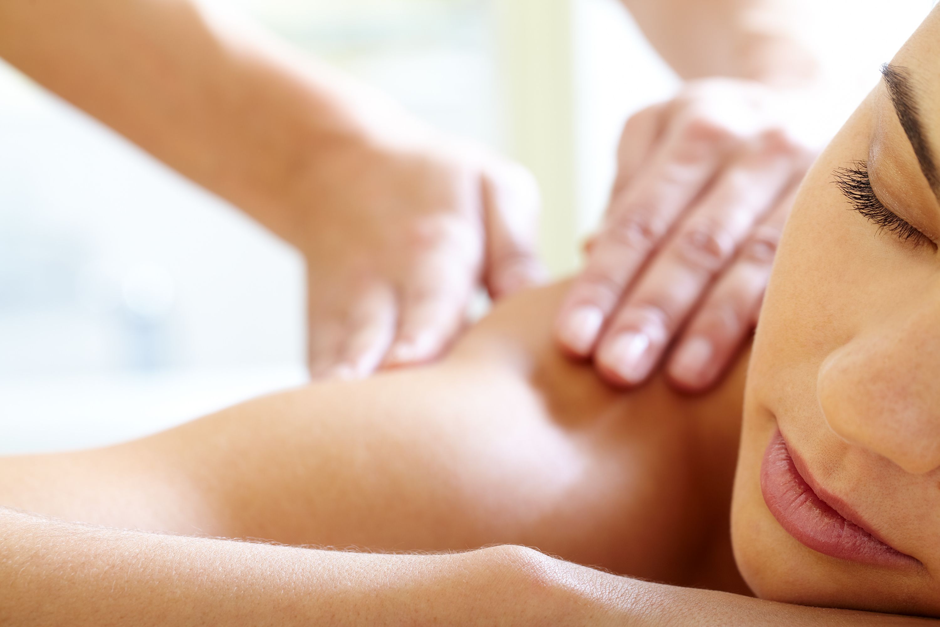 Student massage clinic treatment room