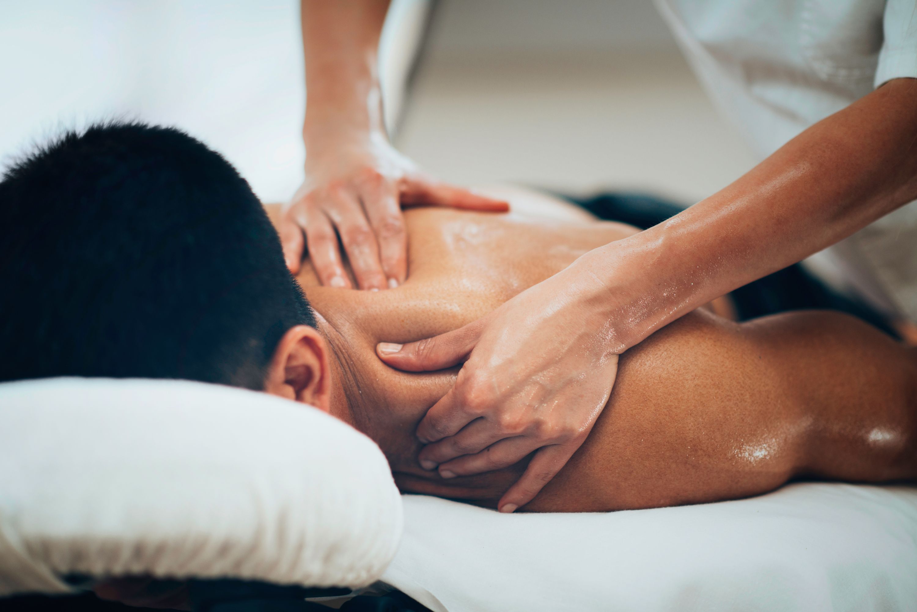 Student massage clinic treatment room